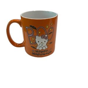 Hello Kitty orange halloween mug